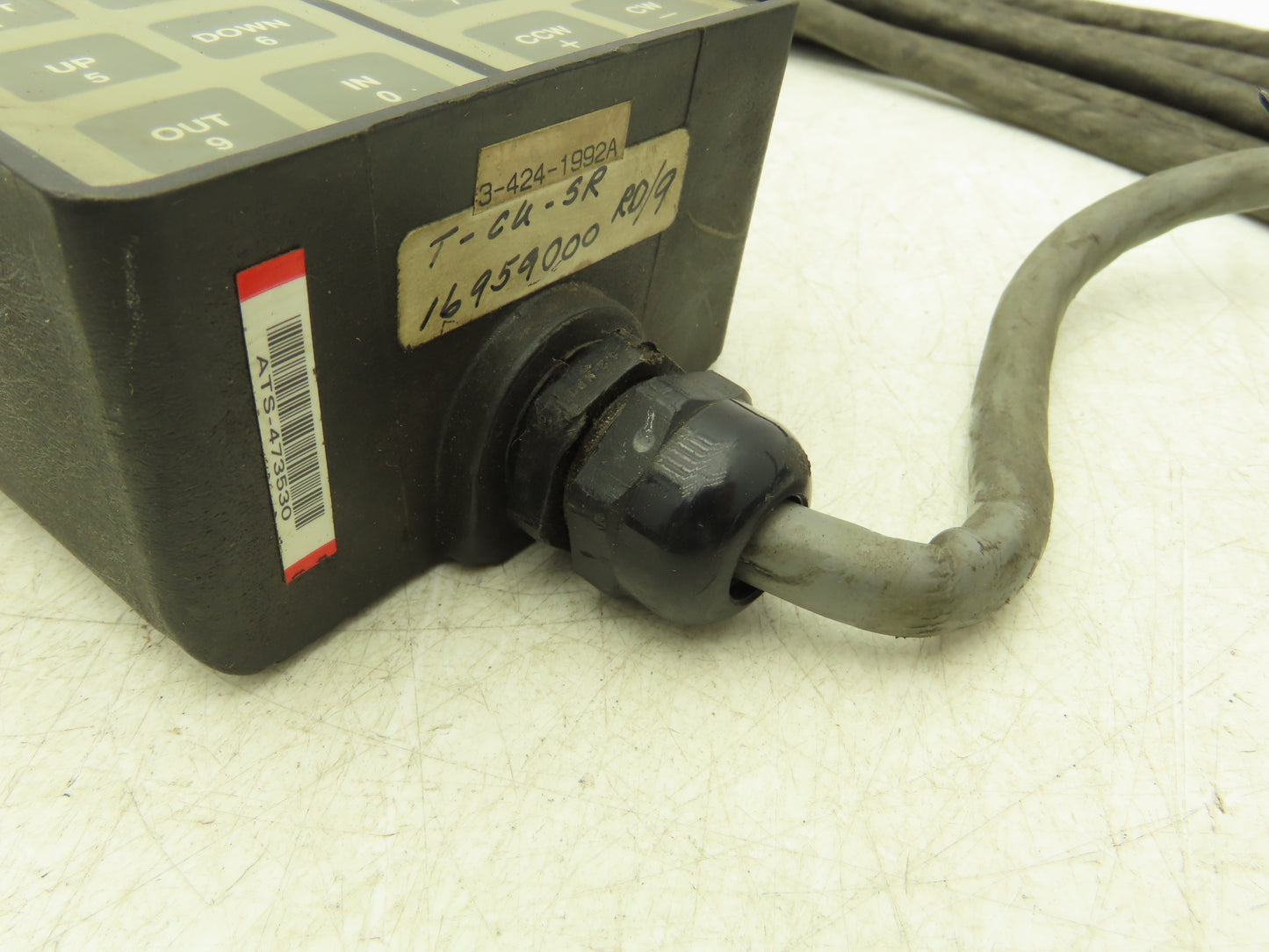 Cincinnati Milacron 3-424-1992A CNC HMI Teach Pendant Operator Control 20' Cord