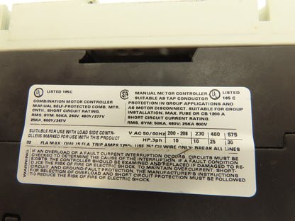 Siemens 3RA1135-4ES34-1AK6 Combo Starter 600VAC 45A 3Ph Sirius Motor Protector