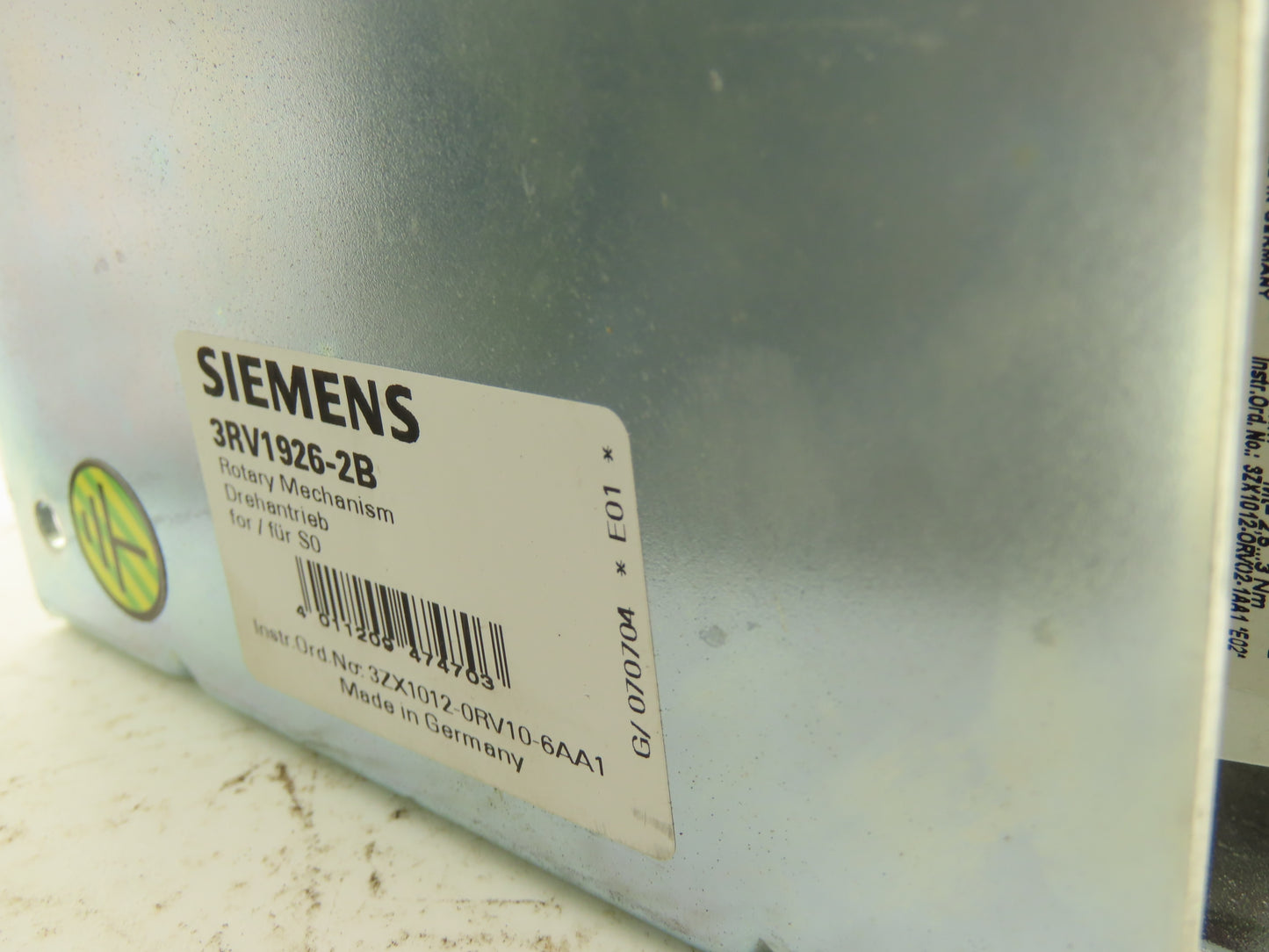 Siemens 3RV1926-2B Door Coupling Rotary Mechanism Circuit Breaker Interlock Kit