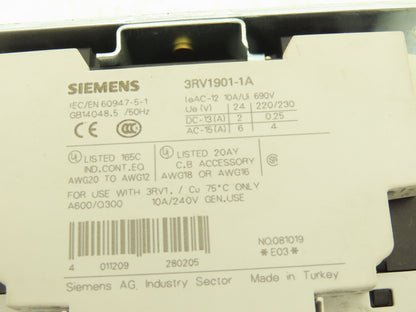 Siemens 3RV1926-2B Door Coupling Rotary Mechanism Circuit Breaker Interlock Kit