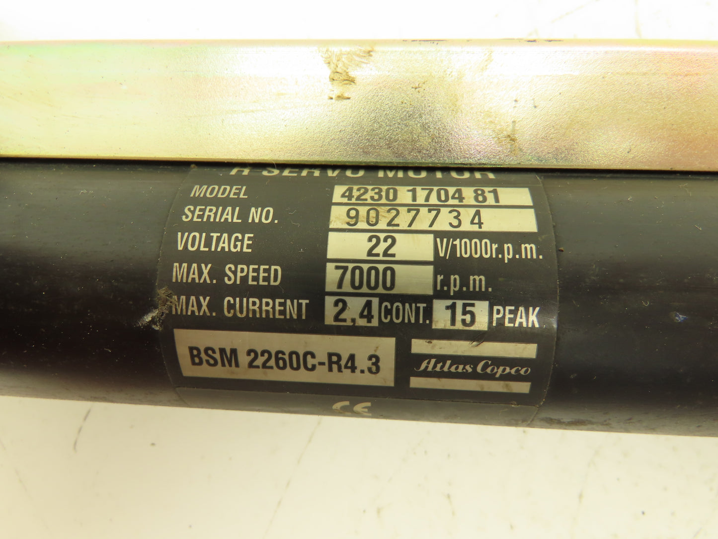 Atlas Copco 4230 1704 81 Electric Servo Nutrunner 3/8" Drive BSM 2260C-R4.3