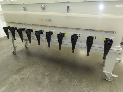 Gema Powder Coating Hopper Fluidization Vacuum 20 Ports Unit Fluidizing