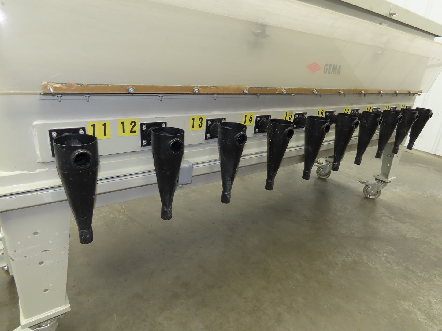 Gema Powder Coating Hopper Fluidization Vacuum 20 Ports Unit Fluidizing