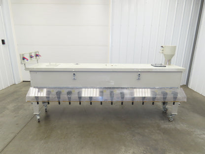 Gema Powder Coating Hopper Fluidization Vacuum 28 Ports Unit Fluidizing