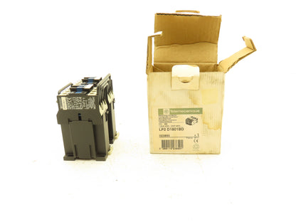 Telemecanique LP2 D1801BD Reversing Contactor 24VDC Coil 480V 3PH
