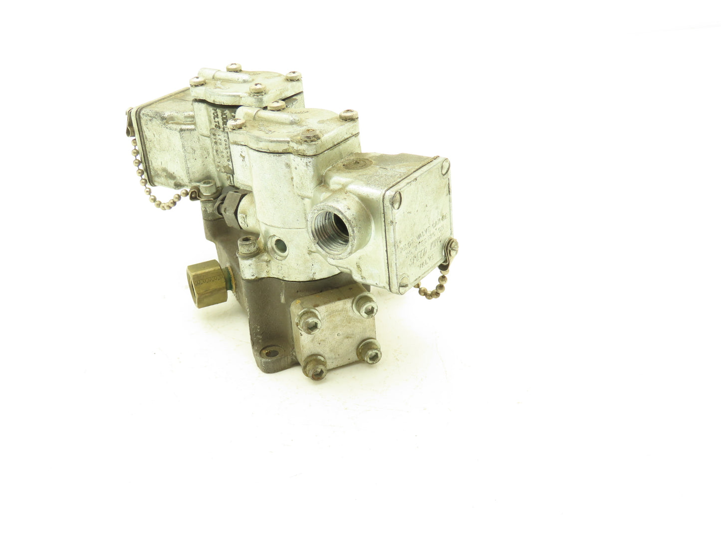 Schrader Bellows K065-6035 L465-26-102 Double Pilot Valve Manifold Assembly 120V