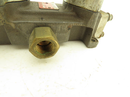Schrader Bellows K065-6035 L465-26-102 Double Pilot Valve Manifold Assembly 120V