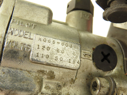 Schrader Bellows K065-6035 L465-26-102 Double Pilot Valve Manifold Assembly 120V