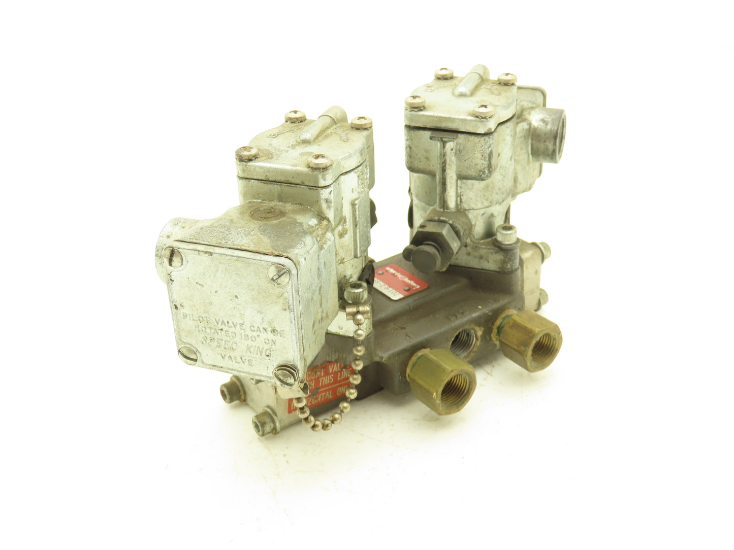 Schrader Bellows K065-6035 L465-26-102 Double Pilot Valve Manifold Assembly 120V