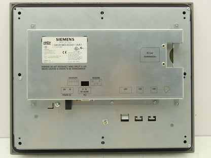 Siemens 6AV6 643-0CD01-1AX1 MP277 Simatic 10" HMI Touch Screen Control Panel