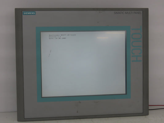 Siemens 6AV6 643-0CD01-1AX1 MP277 Simatic 10" HMI Touch Screen Control Panel