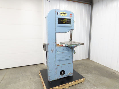 Delta Rockwell 28-350 Vertical Bandsaw 20" Wheel 1Hp 230/460V 3Ph Metal Wood