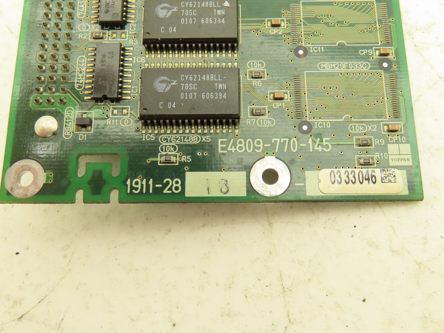 Okuma E4809-770-145 Printed Circuit FR Board Module PCB Sram 2 M+Flash 0M Card