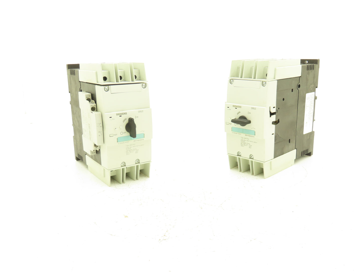 Siemens 3RV1742-5CD10 Circuit Breaker System Protection 20A 600VAC 3 Ph Lot of 2