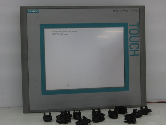 Siemens 6AV6 643-0CD01-1AX1 MP277 Simatic 10" HMI Touch Screen Control Panel