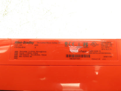 Allen Bradley 1791DS-IB16 Ser A Device Net Block Safety I/O Lot of 7