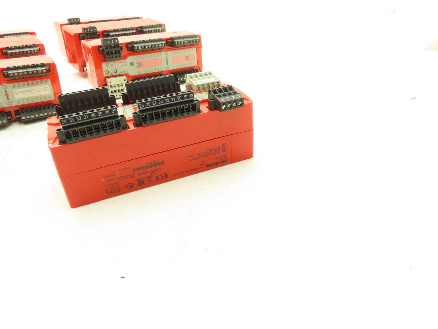Allen Bradley 1791DS-IB16 Ser A Device Net Block Safety I/O Lot of 7