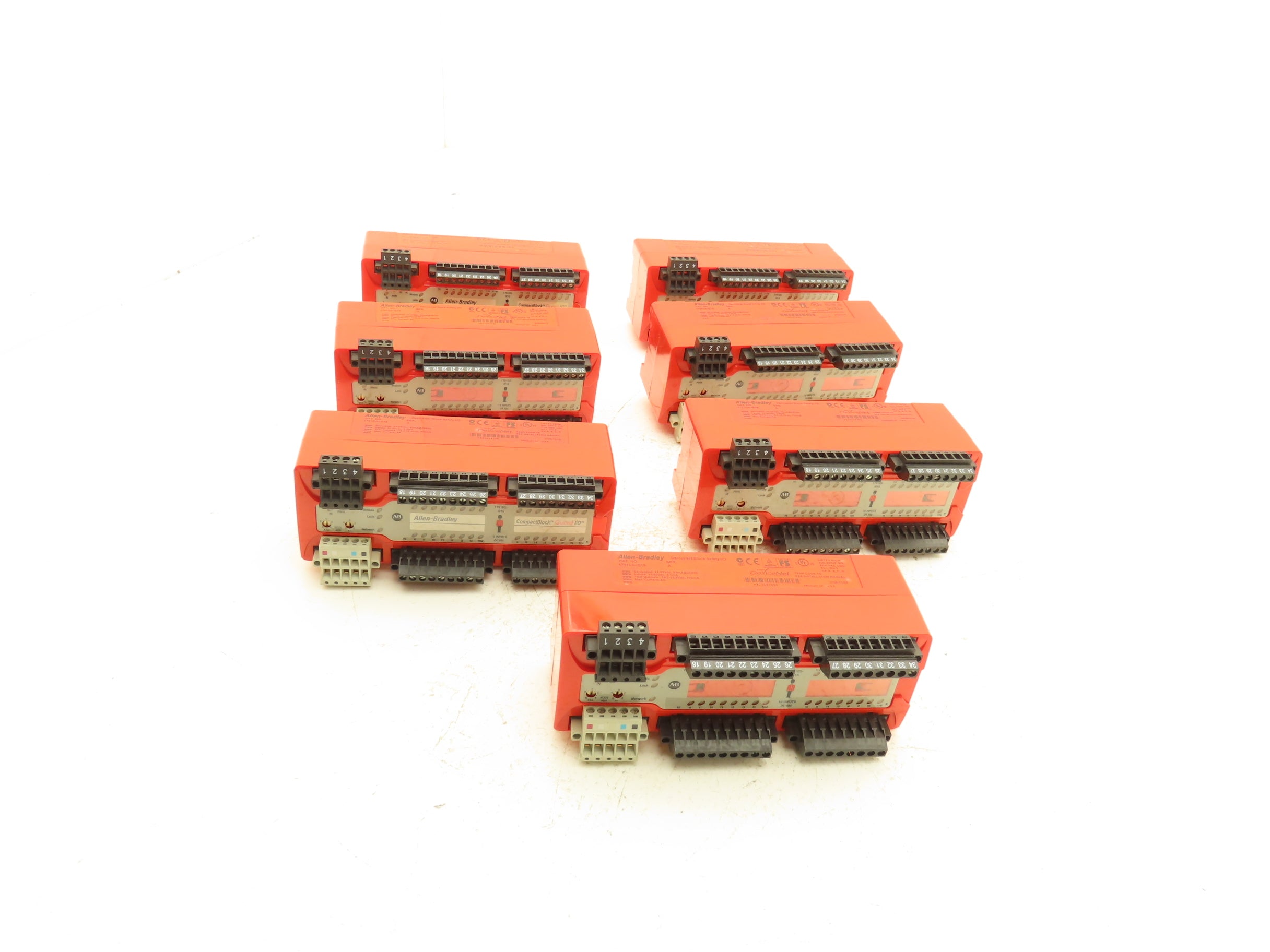 Allen Bradley 1791DS-IB16 Ser A Device Net Block Safety I/O Lot of 7 ...