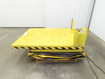 Scott Pneumatic 25" Lift Tilt Table Tote 4000lbs 32° Degree Tipper 64x50" Top