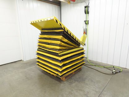 Scott Pneumatic 25" Lift Tilt Table Tote 4000lbs 32° Degree Tipper 64x50" Top