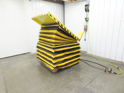 Scott Pneumatic 25" Lift Tilt Table Tote 4000lbs 34° Degree Tipper 64x50" Top