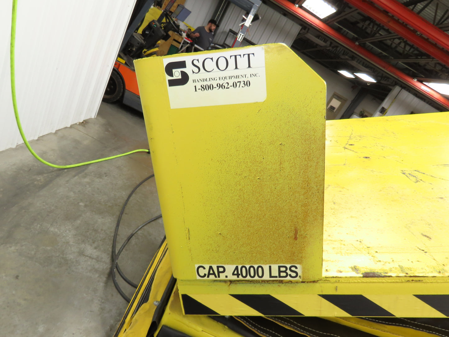 Scott Pneumatic 25" Lift Tilt Table Tote 4000lbs 34° Degree Tipper 64x50" Top