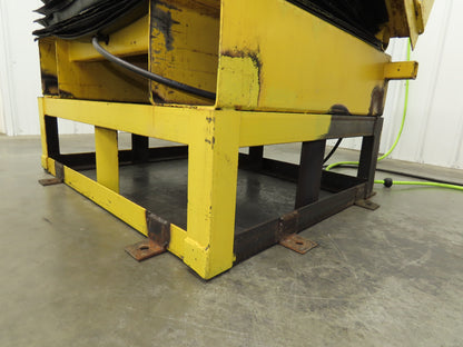 Airfloat Pneumatic Tilt Table Tote Tipper 8000lbs 30° Degree 55x44" Top 14" Lip