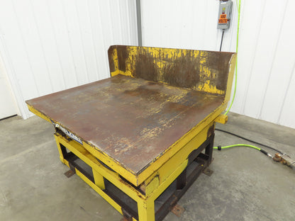 Airfloat Pneumatic Tilt Table Tote Tipper 8000lbs 30° Degree 55x44" Top 14" Lip