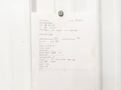 Airfloat Pneumatic Tilt Table Tote Tipper 8000lbs 30° Degree 55x44" Top 14" Lip