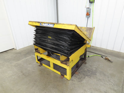 Airfloat Pneumatic Tilt Table Tote Tipper 8000lbs 30° Degree 55x44" Top 14" Lip