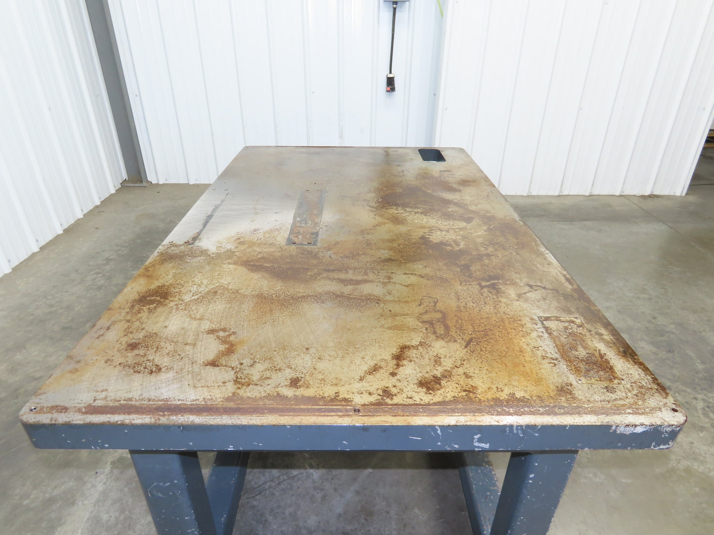 2" Steel Top Machine Base Welding Table Work Bench 58x36" Top 26" H