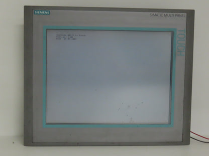 Siemens 6AV6 644-0AA01-2AX0 MP377 Simatic 12" HMI Touch Screen Control Panel