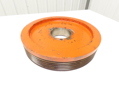 Granulator Pulley Sheave 6-Groove Poly V Belt Cast Iron Tapered Bore 16-5/8"OD