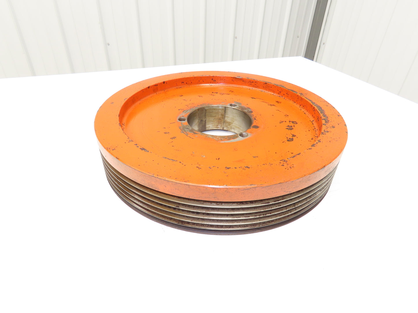 Granulator Pulley Sheave 6-Groove Poly V Belt Cast Iron Tapered Bore 16-5/8"OD