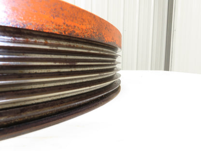 Granulator Pulley Sheave 6-Groove Poly V Belt Cast Iron Tapered Bore 16-5/8"OD