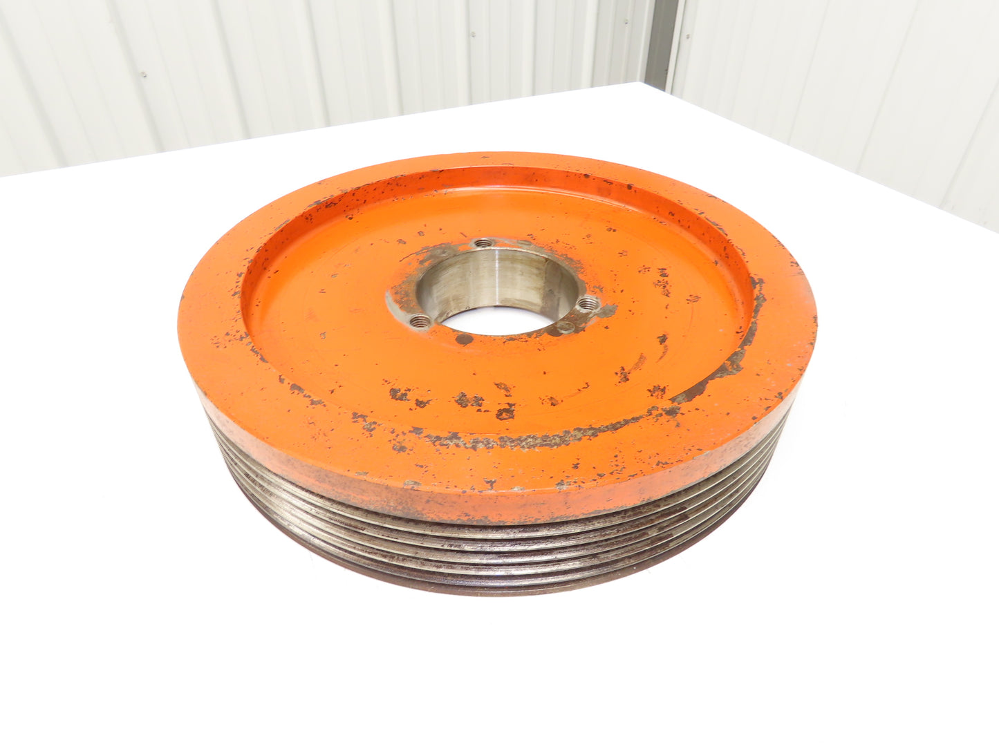 Granulator Pulley Sheave 6-Groove Poly V Belt Cast Iron Tapered Bore 16-5/8"OD