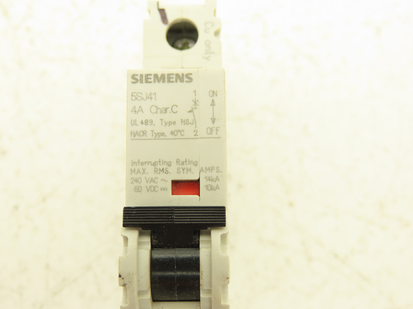Siemens 5SJ4104-7HG40 Miniature Circuit Breaker 4A 240VAC 1 Pole Lot of 11