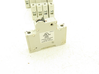 Siemens 5SJ4104-7HG40 Miniature Circuit Breaker 4A 240VAC 1 Pole Lot of 11