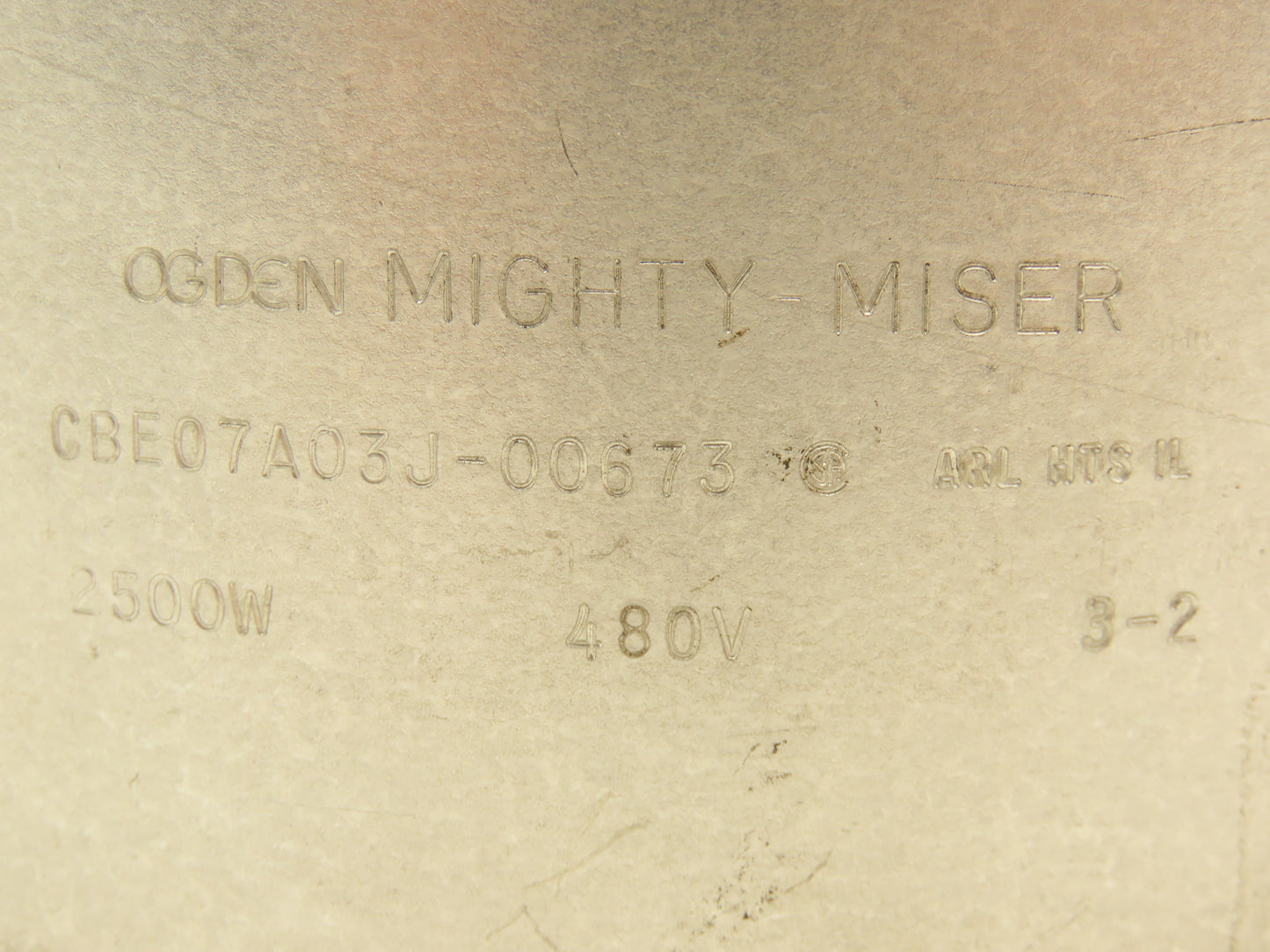 Ogden CBE07A03J-00673 Mighty Mise Band heater 9"ID x 4"W 480V 1250W Lot of 2