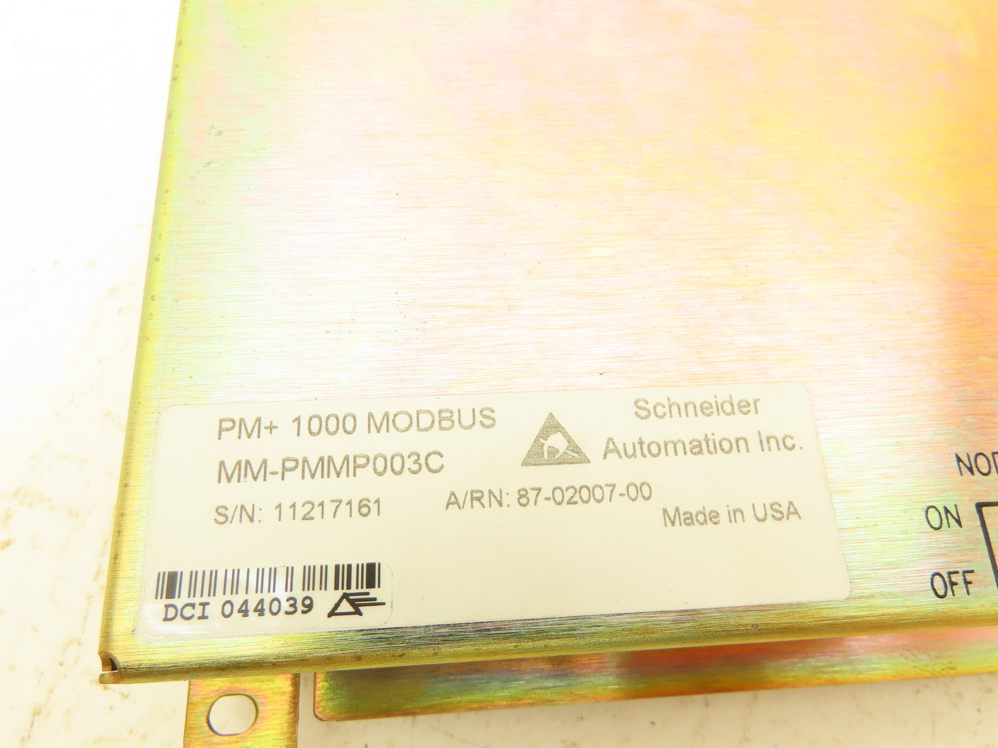 Schneider Automation PM+ 1000 MODBUS Plus Operator Interface PanelMate