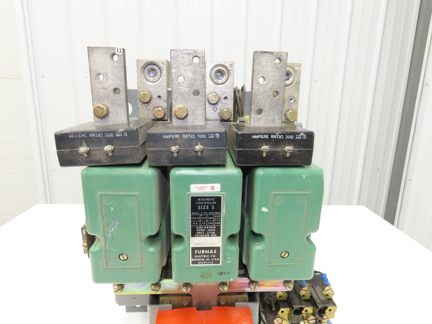 Furnas 14KF32AX49 Size 5 Motor Starter Contactor 200Hp 600V 3PH 120V Coil