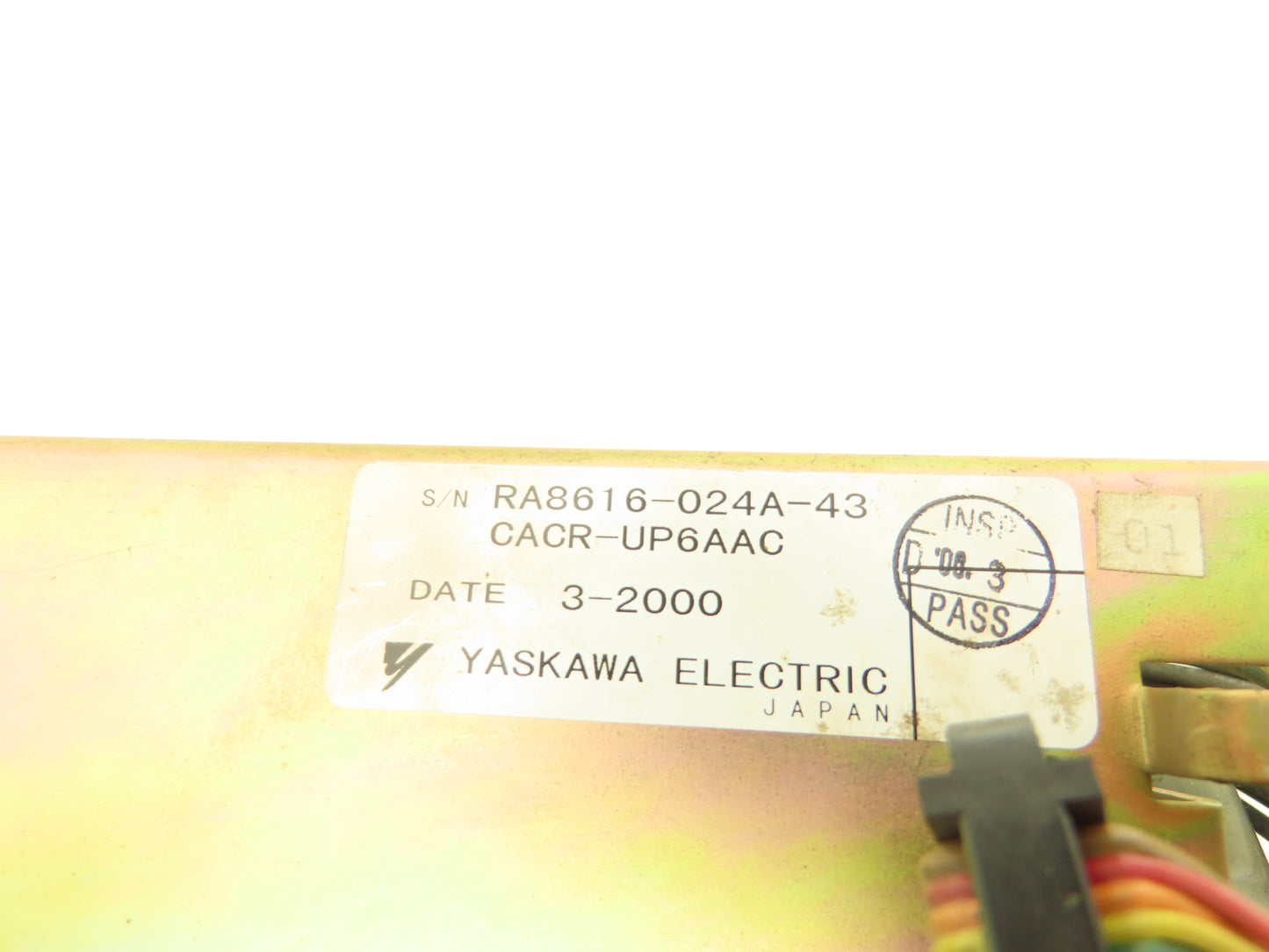 Yasakawa CACR-UP6AAC Servo Drive Unit Top Circuit Board Missing