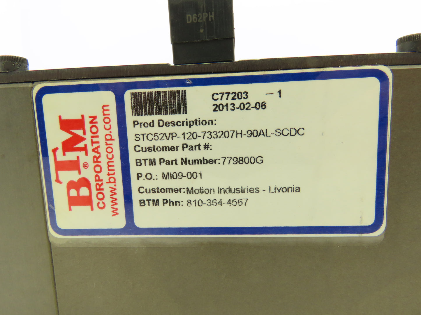 BTM STC52VP-120-733207H-90AL-SCDC Pneumatic Power Clamp