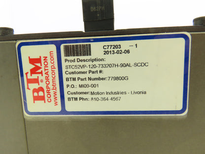 BTM STC52VP-120-733207H-90AL-SCDC Pneumatic Power Clamp