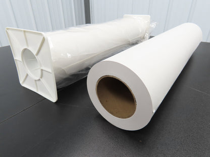 7139242 Light Weight Thermal Printing Paper 24" x 500' x3" Core 1 Ply Lot of 2