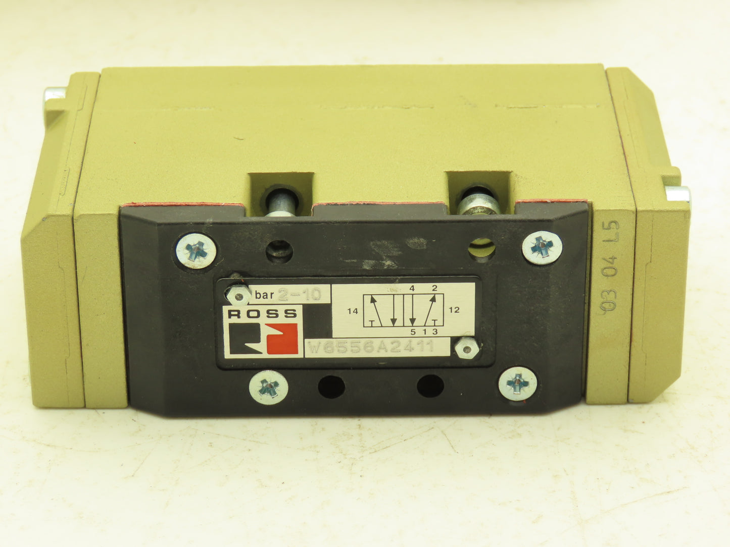 Ross Controls W6556A2411 Pneumatic Directional Valve 5/2 Single Pilot Spring Ret