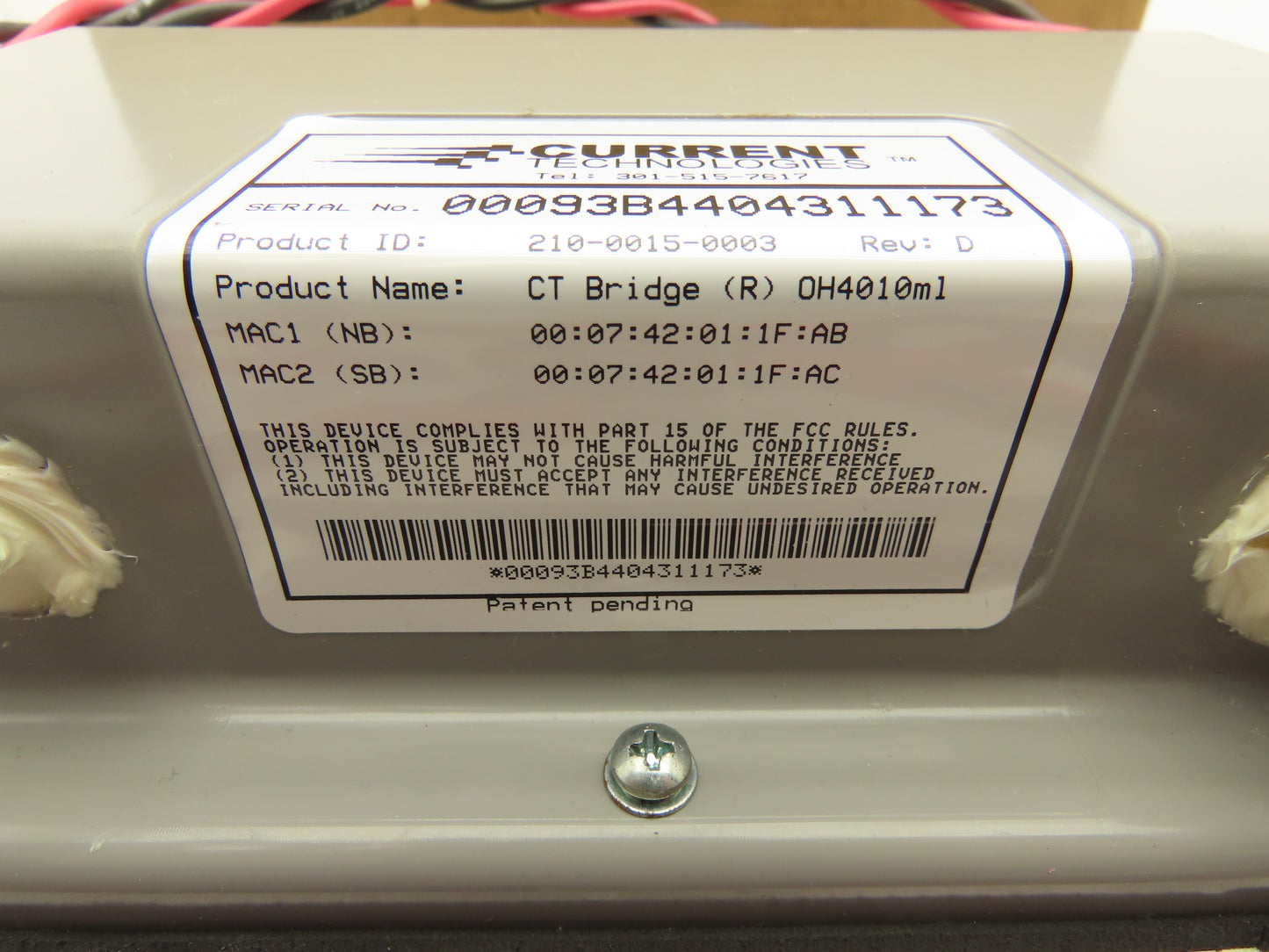 Current Technologies 210-0015-0003 CT Bridge Controller Rev D
