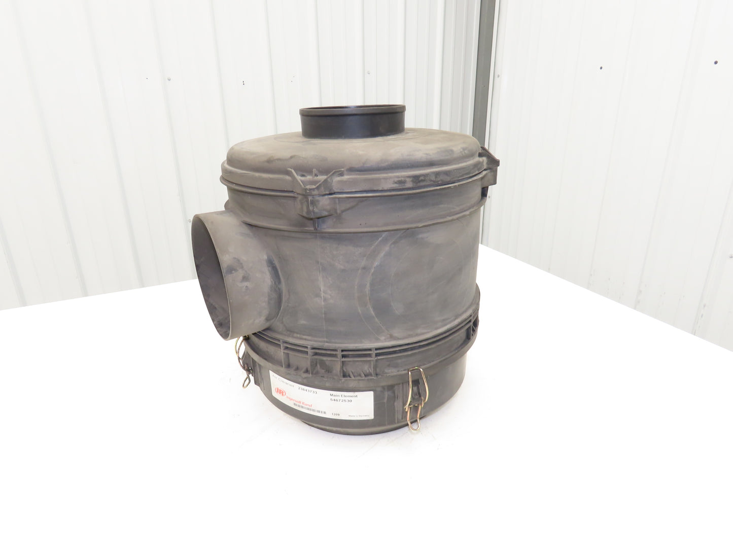 Ingersol Rand Air Compressor Air Filter Housing R150TU Model 5x6" Inlet/Outlet