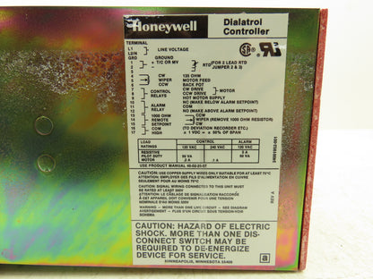 Honeywell R7352E 10153 Dialatrol Analog Temp Controller 0-1600°F 120V