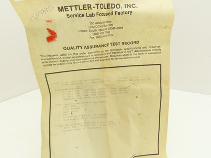 Mettler Toledo 130789R0C Weigh Scale Load Cell 5000 Lb
